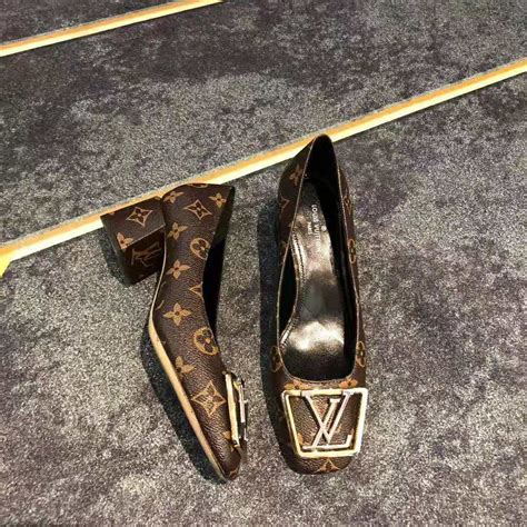 louis vuitton heels with lv heel|louis vuitton platform heels.